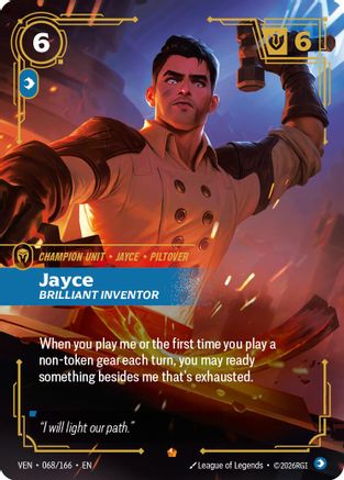 Jayce - Brilliant Inventor (068/166) - Riftbound - [Vendetta] Foil
