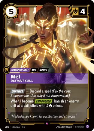 Mel, Defiant Soul (110/166) - Riftbound - [Vendetta] Foil