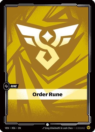 Order Rune (R06) - Riftbound - [Vendetta] Foil