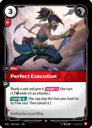 Perfect Execution (012/166) - Riftbound - [Vendetta] Foil