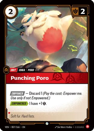 Punching Poro (007/166) - Riftbound - [Vendetta] Foil