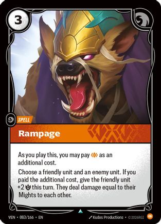 Rampage (083/166) - Riftbound - [Vendetta] Foil