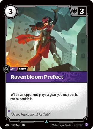 Ravenbloom Prefect (102/166) - Riftbound - [Vendetta] Foil