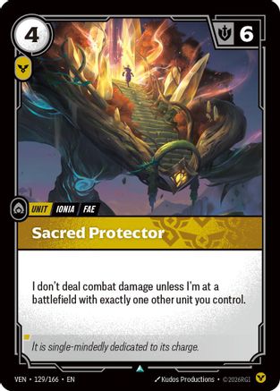 Sacred Protector (129/166) - Riftbound - [Vendetta] Foil