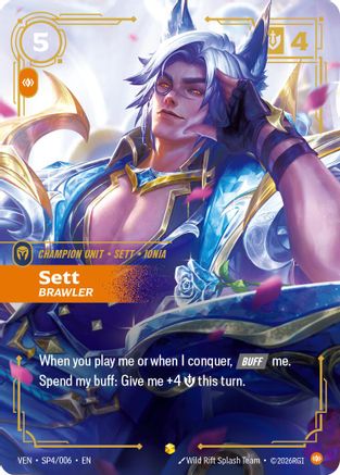 Sett, Brawler (SP4/006) - Riftbound - [Vendetta] Foil