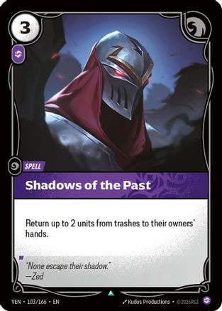 Shadows of the Past (103/166) - Riftbound - [Vendetta] Foil