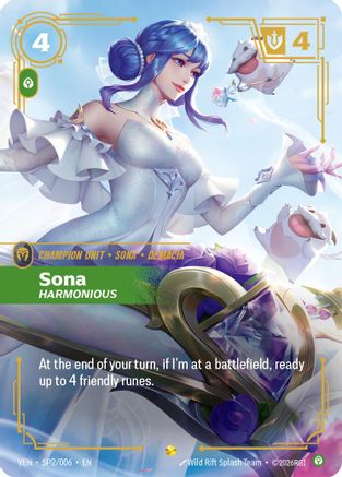 Sona, Harmonious (SP2/006) - Riftbound - [Vendetta] Foil