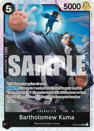 Bartholomew Kuma (ST35-005) - [Starter Deck 35: RED/BLACK Sabo] Foil