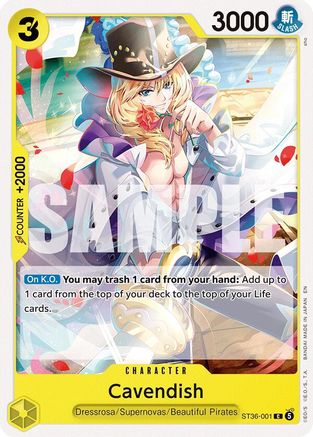 Cavendish (ST36-001) - [Starter Deck 36: YELLOW Eustass"Captain"Kid]