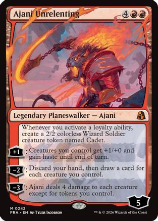 Ajani Unrelenting  [Reality Fracture] Foil
