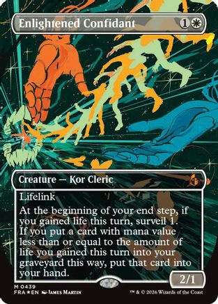 Enlightened Confidant (Borderless) (0439)  [Reality Fracture] Foil