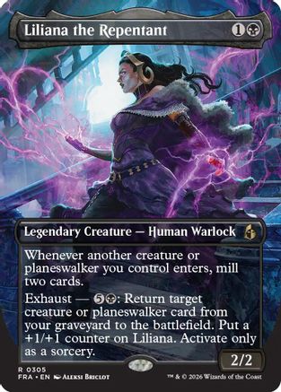 Liliana the Repentant (Borderless)  [Reality Fracture]