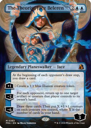The Theorist, Jace Beleren (Borderless) (0363)  [Reality Fracture] Foil