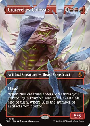 Craterclaw Colossus (Borderless) (0327)  [Reality Fracture]