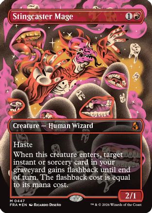 Stingcaster Mage (Borderless) (0447)  [Reality Fracture] Foil