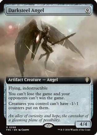 Darksteel Angel (Extended Art)  [Commander: Reality Fracture]