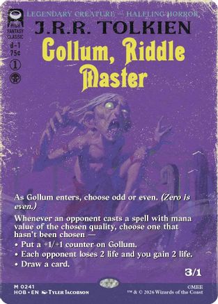 Gollum, Riddle Master (Borderless)  [The Hobbit]