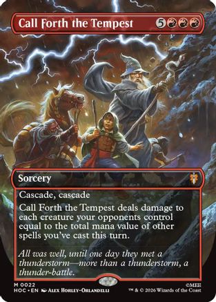 Call Forth the Tempest (Borderless)  [The Hobbit: Eternal-Legal] Foil