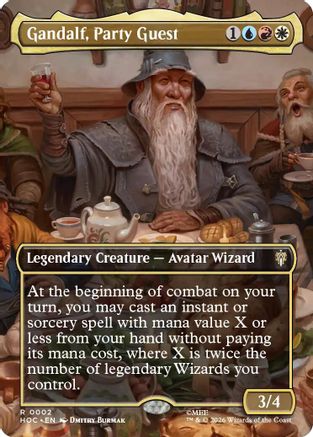 Gandalf, Party Guest (Borderless)  [The Hobbit: Eternal-Legal] Foil