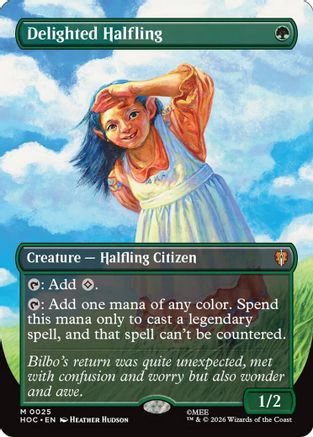Delighted Halfling (Borderless)  [The Hobbit: Eternal-Legal]