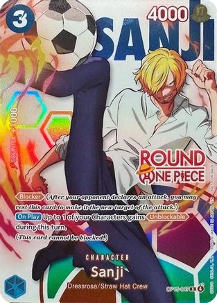 Sanji (Round 1 Promo) (OP15-047) - [One Piece Promotion Cards] Foil