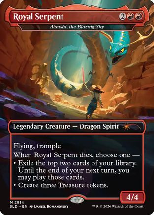Royal Serpent - Atsushi, the Blazing Sky  [Secret Lair Drop Series] Foil