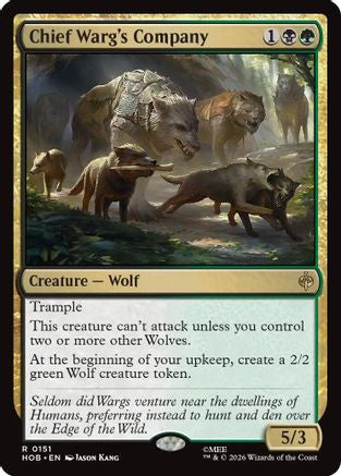 Chief Warg's Company  [The Hobbit] Foil