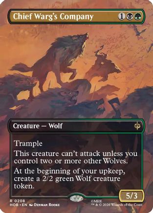 Chief Warg's Company (Borderless)  [The Hobbit] Foil
