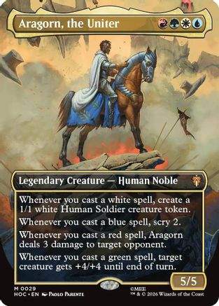 Aragorn, the Uniter (Borderless)  [The Hobbit: Eternal-Legal] Foil