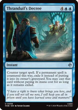 Thranduil's Decree  [The Hobbit] Foil