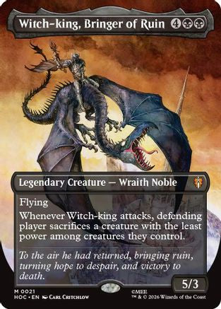 Witch-king, Bringer of Ruin (Borderless)  [The Hobbit: Eternal-Legal]