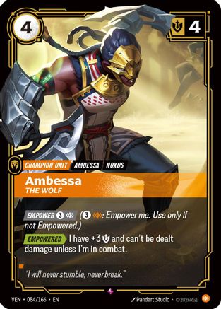 Ambessa, The Wolf (084/166) - Riftbound - [Vendetta] Foil