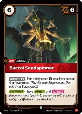 Baccai Sandspinner (001/166) - Riftbound - [Vendetta] Foil