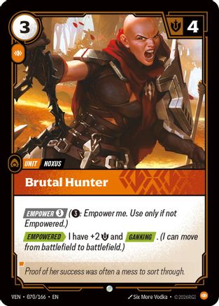 Brutal Hunter (070/166) - Riftbound - [Vendetta] Foil