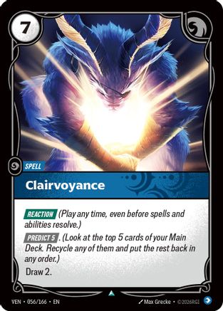 Clairvoyance (056/166) - Riftbound - [Vendetta] Foil