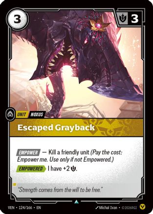 Escaped Grayback (124/166) - Riftbound - [Vendetta] Foil