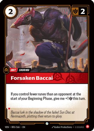 Forsaken Baccai (005/166) - Riftbound - [Vendetta] Foil