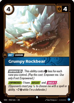 Grumpy Rockbear (050/166) - Riftbound - [Vendetta] Foil
