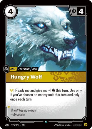 Hungry Wolf (125/166) - Riftbound - [Vendetta] Foil