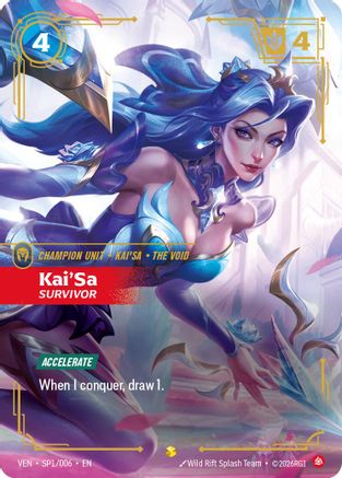 Kai'Sa, Survivor (SP1/006) - Riftbound - [Vendetta] Foil