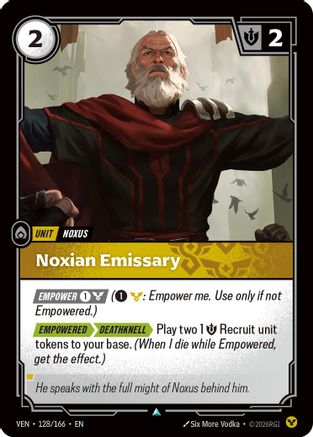 Noxian Emissary (128/166) - Riftbound - [Vendetta]
