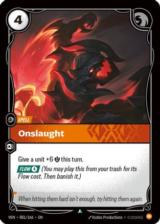 Onslaught (081/166) - Riftbound - [Vendetta] Foil