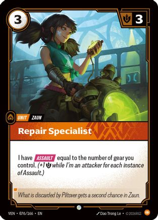 Repair Specialist (076/166) - Riftbound - [Vendetta] Foil