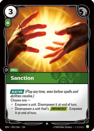 Sanction (035/166) - Riftbound - [Vendetta] Foil