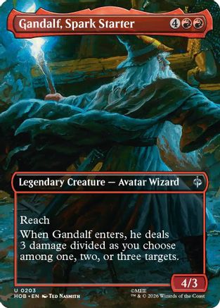 Gandalf, Spark Starter (Borderless)  [The Hobbit] Foil