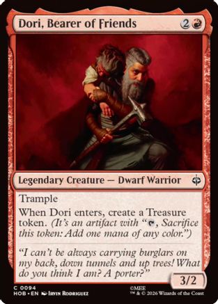 Dori, Bearer of Friends  [The Hobbit]