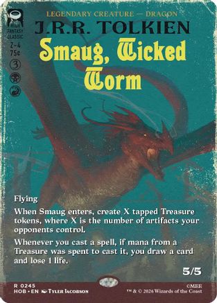Smaug, Wicked Worm (Borderless)  [The Hobbit] Foil