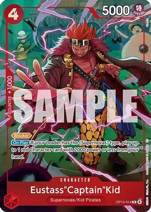 Eustass"Captain"Kid (One Piece Card Game Illustration Box Vol. 8) (OP14-014) - [One Piece Promotion Cards] Foil