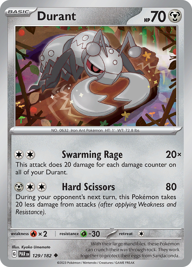 Durant (129/182) [Scarlet & Violet: Paradox Rift] Reverse Holofoil