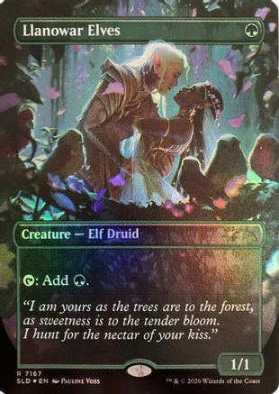 Llanowar Elves (7167)  [Secret Lair Drop Series] Foil